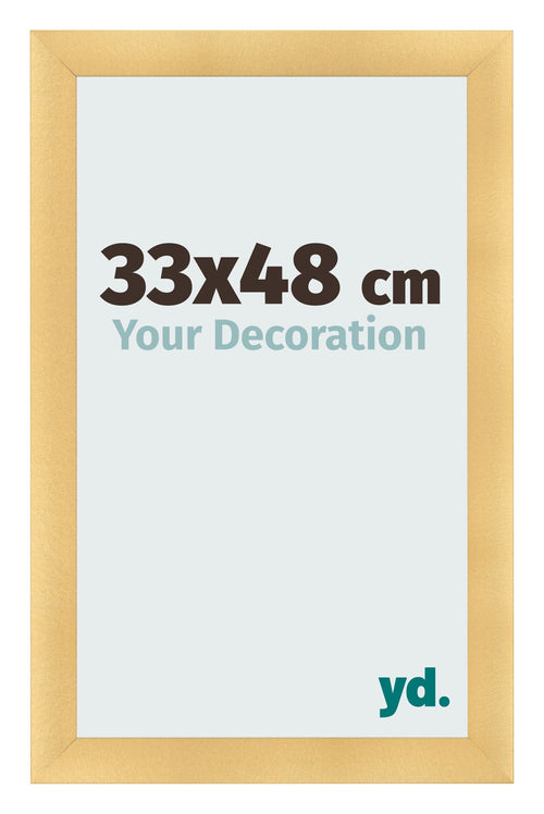 Marco de Fotos 33x48cm Dorado Vintage MDF Pisa Delantera Tamano | Yourdecoration.es