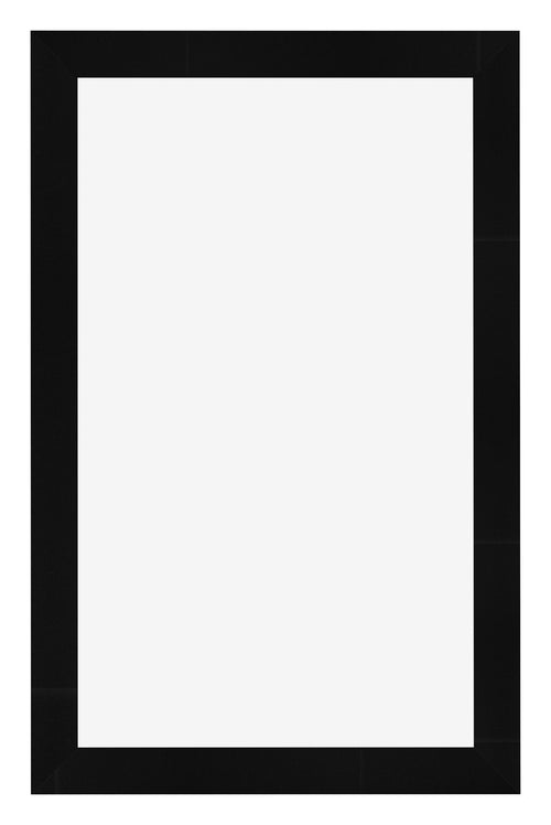 Marco de Fotos 33x48cm Negro Plateado Pulido MDF Pisa Delantera | Yourdecoration.es