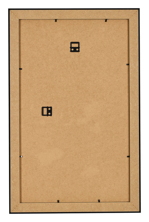 Marco de Fotos 33x48cm Negro Plateado Pulido MDF Pisa Trasera | Yourdecoration.es