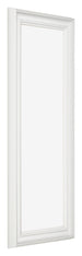 Marco de Fotos 33x98cm Blanco Barrido MDF Lazio Delantera Oblicuo | Yourdecoration.es