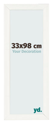 Marco de Fotos 33x98cm Blanco Vintage MDF Pisa Delantera Tamano | Yourdecoration.es