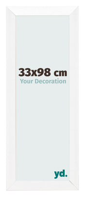Marco de Fotos 33x98cm Blanco Vintage MDF Pisa Delantera Tamano | Yourdecoration.es