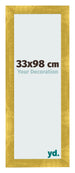 Marco de Fotos 33x98cm Dorado Vintage MDF Pisa Delantera Tamano | Yourdecoration.es