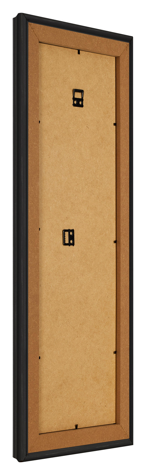 Marco de Fotos 33x98cm Negro Grano De Madera MDF Lazio Trasera Oblicuo | Yourdecoration.es