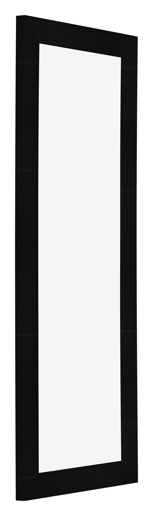 Marco de Fotos 33x98cm Negro Plateado Pulido MDF Pisa Delantera Oblicuo | Yourdecoration.es