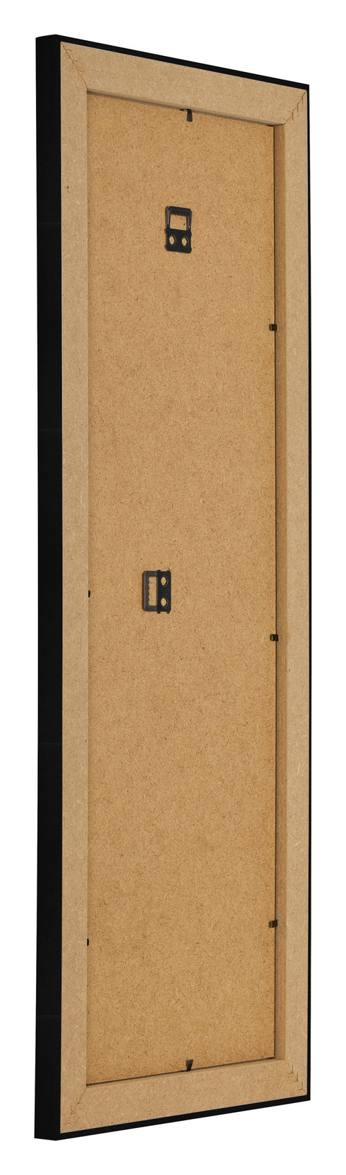 Marco de Fotos 33x98cm Negro Plateado Pulido MDF Pisa Trasera Oblicuo | Yourdecoration.es