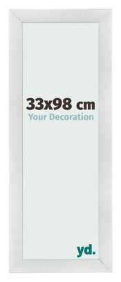 Marco de Fotos 33x98cm Plateado Negro Barrido MDF Pisa Delantera Tamano | Yourdecoration.es