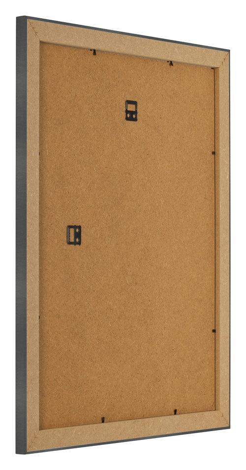 Marco de Fotos 35x45cm Negro Plateado Pulido MDF Pisa Trasera Oblicuo | Yourdecoration.es