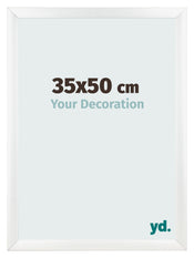 Marco de Fotos 35x50cm Blanco Vintage MDF Pisa Delantera Tamano | Yourdecoration.es