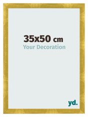 Marco de Fotos 35x50cm Dorado Vintage MDF Pisa Delantera Tamano | Yourdecoration.es