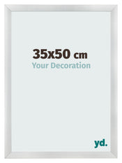 Marco de Fotos 35x50cm Plateado Negro Barrido MDF Pisa Delantera Tamano | Yourdecoration.es