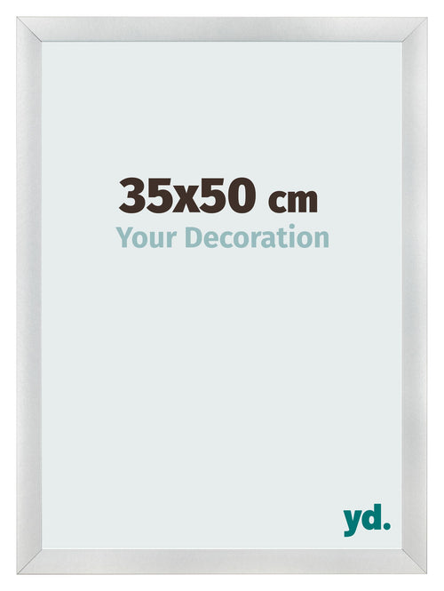 Marco de Fotos 35x50cm Plateado Negro Barrido MDF Pisa Delantera Tamano | Yourdecoration.es
