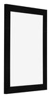 Marco de Fotos 36x48cm Negro Plateado Pulido MDF Pisa Delantera Oblicuo | Yourdecoration.es