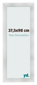 Marco de Fotos 37 5x98cm Aluminio Cepillado MDF Pisa Delantera Tamano | Yourdecoration.es