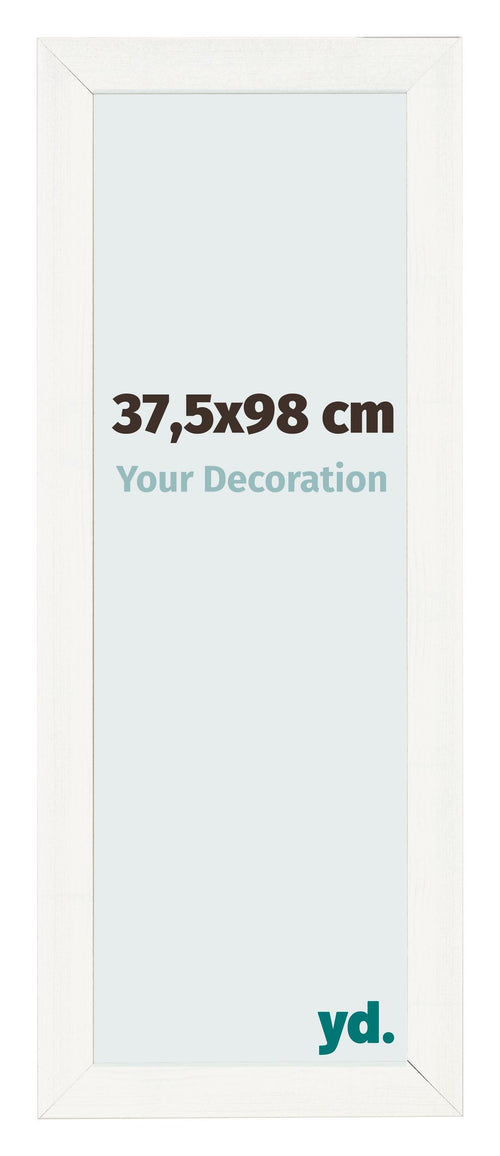 Marco de Fotos 37 5x98cm Blanco Vintage MDF Pisa Delantera Tamano | Yourdecoration.es