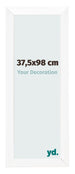 Marco de Fotos 37 5x98cm Blanco Vintage MDF Pisa Delantera Tamano | Yourdecoration.es