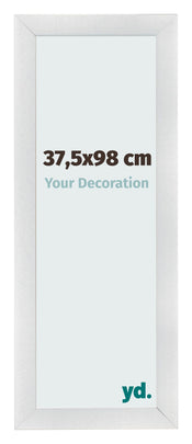 Marco de Fotos 37 5x98cm Plateado Negro Barrido MDF Pisa Delantera Tamano | Yourdecoration.es