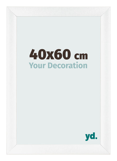 Marco de Fotos 40x60cm Blanco Vintage MDF Pisa Delantera Tamano | Yourdecoration.es