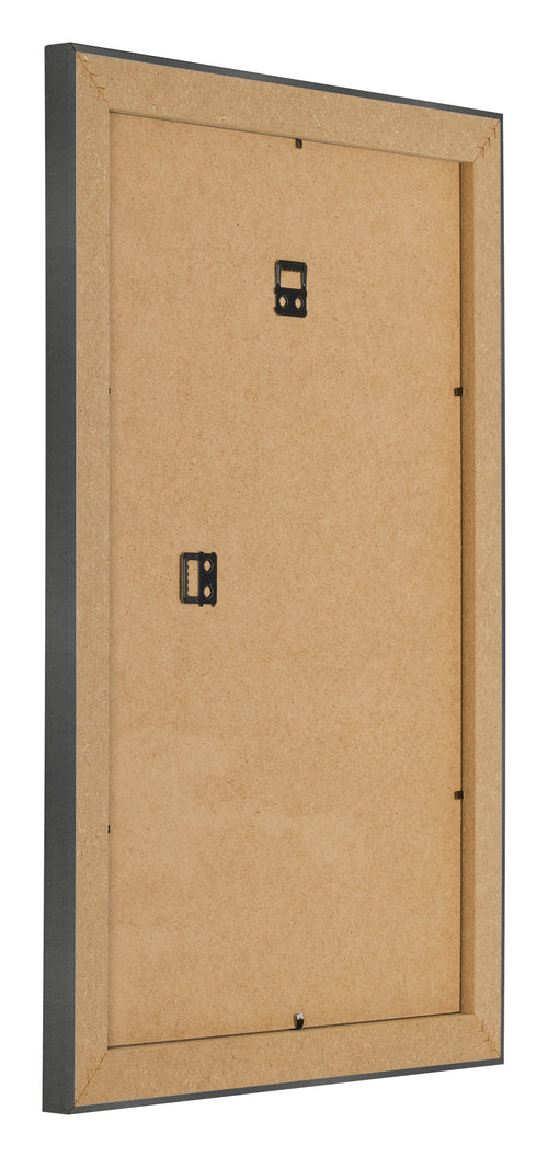 Marco de Fotos 40x60cm Negro Plateado Pulido MDF Pisa Trasera Oblicuo | Yourdecoration.es