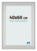 Marco de Fotos 40x60cm Plateado Mate MDF Lazio Delantera Tamano | Yourdecoration.es