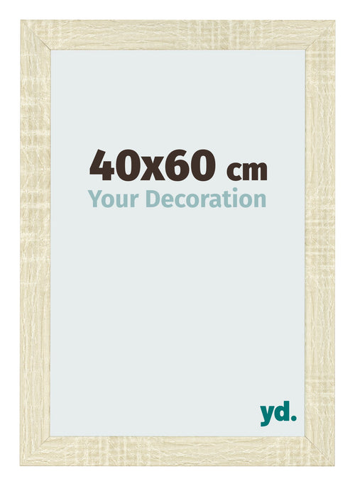 Marco de Fotos 40x60cm Roble Sonoma MDF Pisa Delantera Tamano | Yourdecoration.es