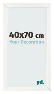 Marco de Fotos 40x70cm Blanco Vintage MDF Pisa Delantera Tamano | Yourdecoration.es
