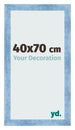 Marco de Fotos 40x70cm Claro Azul Barrido MDF Pisa Delantera Tamano | Yourdecoration.es