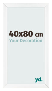 Marco de Fotos 40x80cm Blanco Vintage MDF Pisa Delantera Tamano | Yourdecoration.es