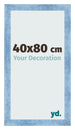 Marco de Fotos 40x80cm Claro Azul Barrido MDF Pisa Delantera Tamano | Yourdecoration.es