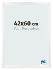 Marco de Fotos 42x60cm Blanco Vintage MDF Pisa Delantera Tamano | Yourdecoration.es