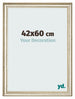 Marco de Fotos 42x60cm Brillo Metalico MDF Lazio Delantera Tamano | Yourdecoration.es