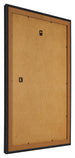 Marco de Fotos 42x60cm Negro Grano De Madera MDF Lazio Trasera Oblicuo | Yourdecoration.es