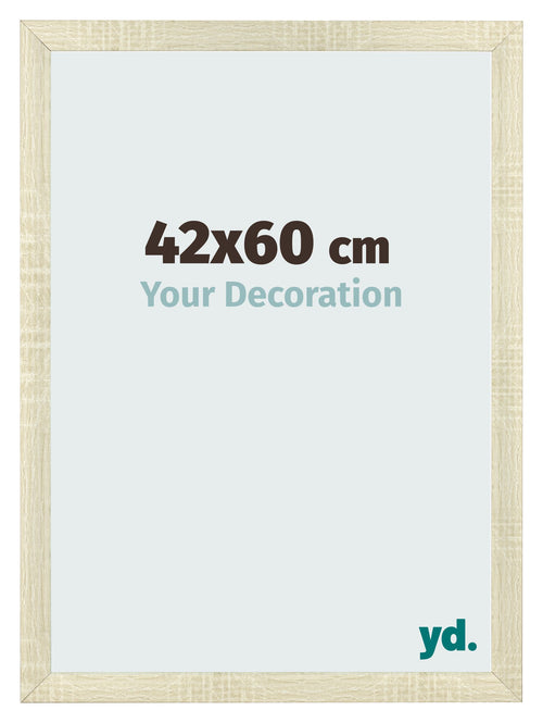 Marco de Fotos 42x60cm Roble Sonoma MDF Pisa Delantera Tamano | Yourdecoration.es