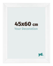 Marco de Fotos 45x60cm Blanco Vintage MDF Pisa Delantera Tamano | Yourdecoration.es