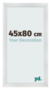 Marco de Fotos 45x80cm Plateado Negro Barrido MDF Pisa Delantera Tamano | Yourdecoration.es