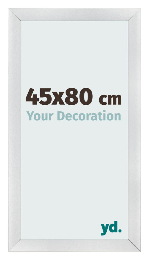 Marco de Fotos 45x80cm Plateado Negro Barrido MDF Pisa Delantera Tamano | Yourdecoration.es