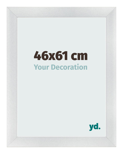 Marco de Fotos 46x61cm Plateado Negro Barrido MDF Pisa Delantera Tamano | Yourdecoration.es