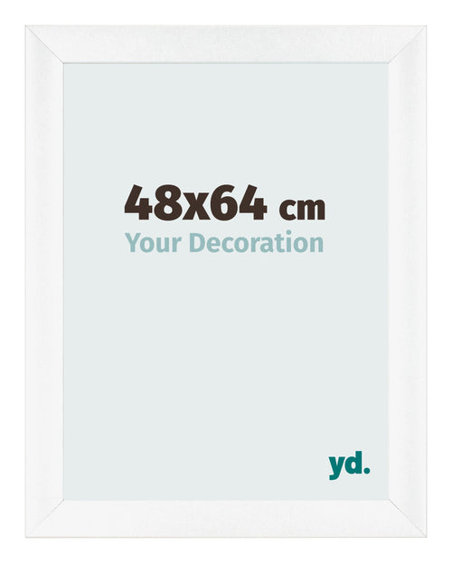 Marco de Fotos 48x64cm Blanco Vintage MDF Pisa Delantera Tamano | Yourdecoration.es