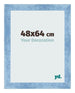 Marco de Fotos 48x64cm Claro Azul Barrido MDF Pisa Delantera Tamano | Yourdecoration.es