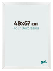 Marco de Fotos 48x67cm Blanco Vintage MDF Pisa Delantera Tamano | Yourdecoration.es