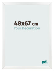 Marco de Fotos 48x67cm Blanco Vintage MDF Pisa Delantera Tamano | Yourdecoration.es
