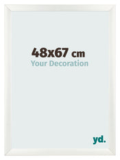 Marco de Fotos 48x67cm Blanco Vintage MDF Pisa Delantera Tamano | Yourdecoration.es