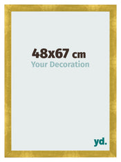 Marco de Fotos 48x67cm Dorado Vintage MDF Pisa Delantera Tamano | Yourdecoration.es
