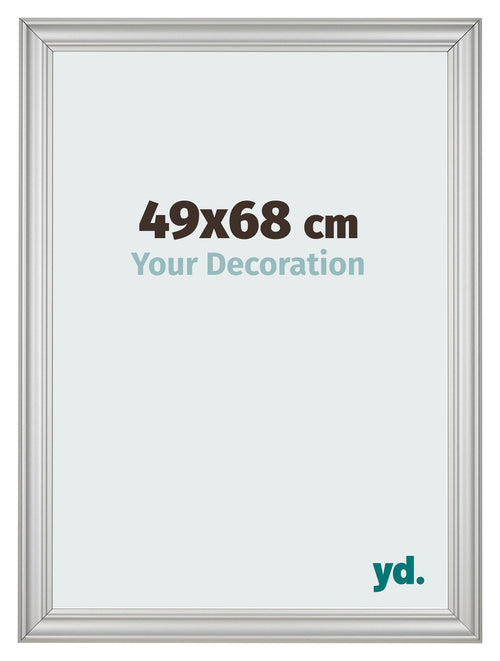 Marco de Fotos 49x68cm Plateado Mate MDF Lazio Delantera Tamano | Yourdecoration.es