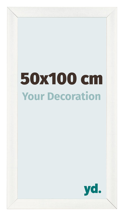 Marco de Fotos 50x100cm Blanco Vintage MDF Pisa Delantera Tamano | Yourdecoration.es