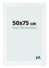Marco de Fotos 50x75cm Blanco Vintage MDF Pisa Delantera Tamano | Yourdecoration.es