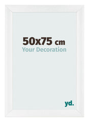 Marco de Fotos 50x75cm Blanco Vintage MDF Pisa Delantera Tamano | Yourdecoration.es