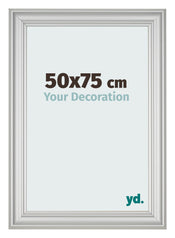 Marco de Fotos 50x75cm Plateado Mate MDF Lazio Delantera Tamano | Yourdecoration.es