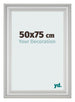 Marco de Fotos 50x75cm Plateado Mate MDF Lazio Delantera Tamano | Yourdecoration.es