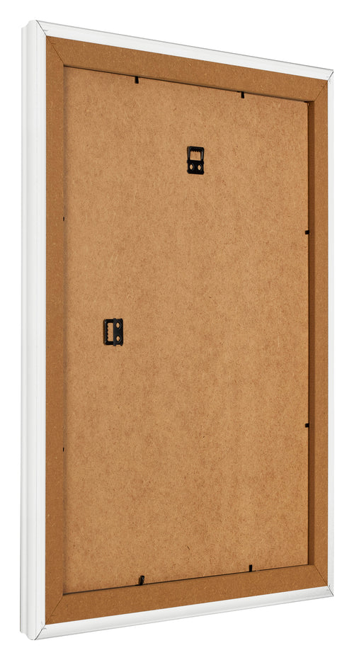 Marco de Fotos 55x65cm Blanco Barrido MDF Lazio Trasera Oblicuo | Yourdecoration.es